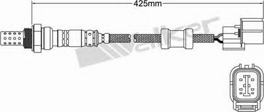 Walker 250-24099 - Лямбда-зонд, датчик кисню autozip.com.ua