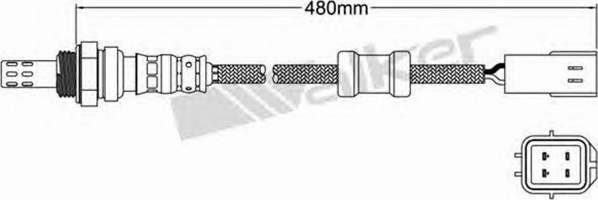 Walker 250-24067 - Лямбда-зонд, датчик кисню autozip.com.ua