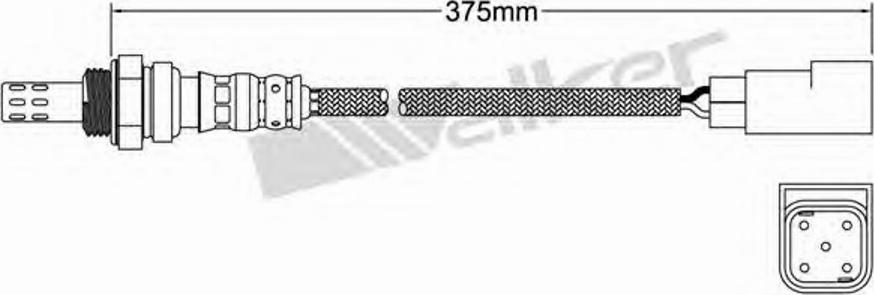 Walker 250-24015 - Лямбда-зонд, датчик кисню autozip.com.ua