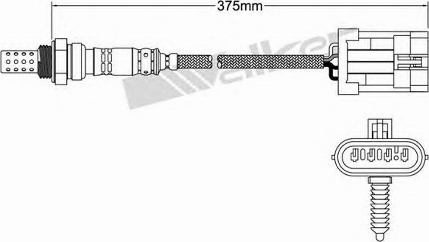 Walker 250-24012 - Лямбда-зонд, датчик кисню autozip.com.ua