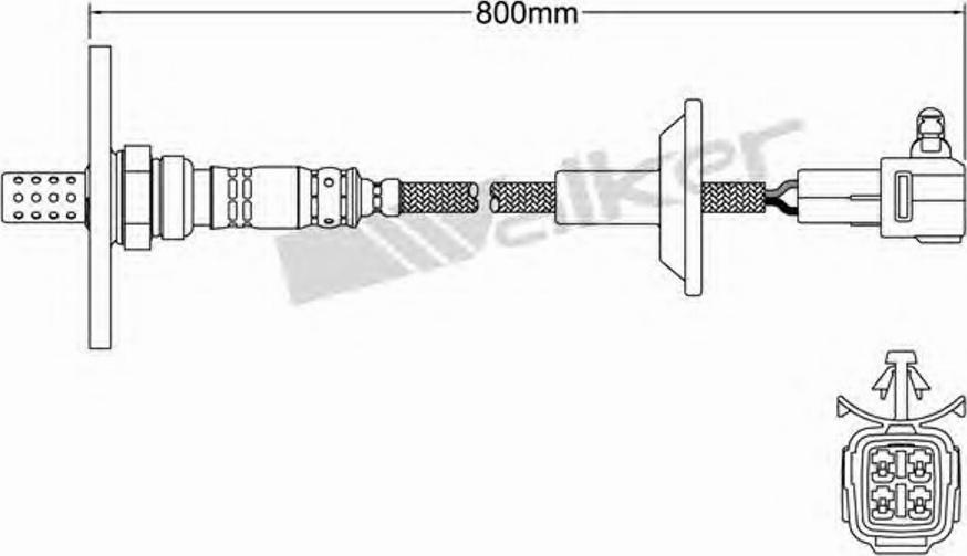 Walker 250-24152 - Лямбда-зонд, датчик кисню autozip.com.ua