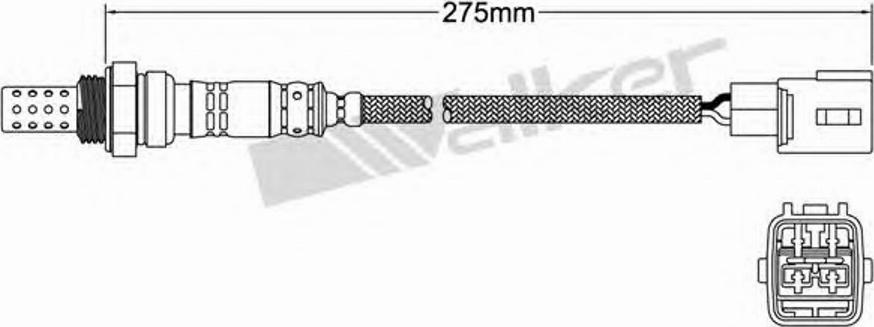 Walker 250-24169 - Лямбда-зонд, датчик кисню autozip.com.ua