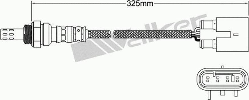 Walker 250-241003 - Лямбда-зонд, датчик кисню autozip.com.ua