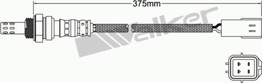 Walker 250-24183 - Лямбда-зонд, датчик кисню autozip.com.ua