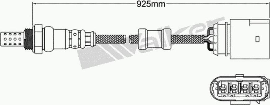 Walker 250-24170 - Лямбда-зонд, датчик кисню autozip.com.ua