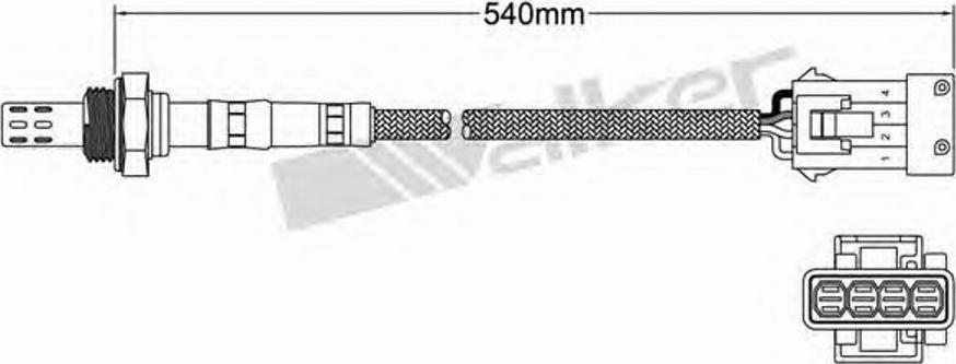 Walker 250-24178 - Лямбда-зонд, датчик кисню autozip.com.ua