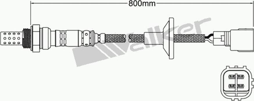 Walker 250-24839 - Лямбда-зонд, датчик кисню autozip.com.ua