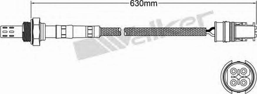 Walker 250-24387 - Лямбда-зонд, датчик кисню autozip.com.ua