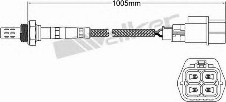 Walker 250-24286 - Лямбда-зонд, датчик кисню autozip.com.ua