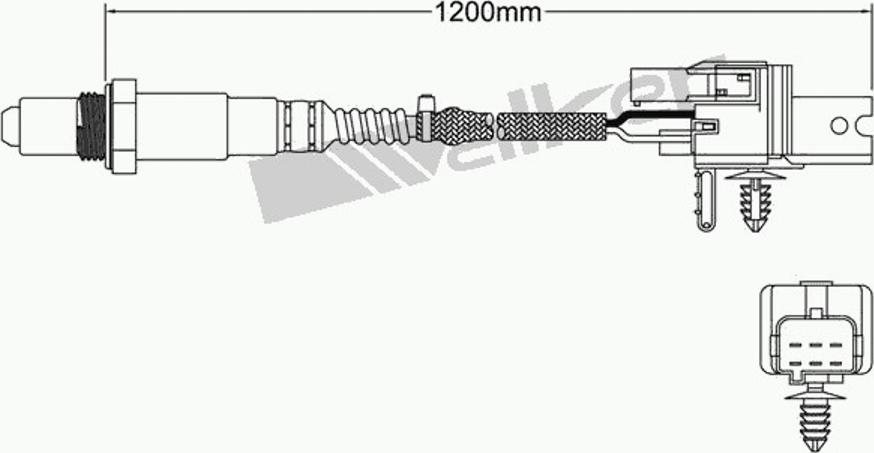 Walker 250-25006 - Лямбда-зонд, датчик кисню autozip.com.ua