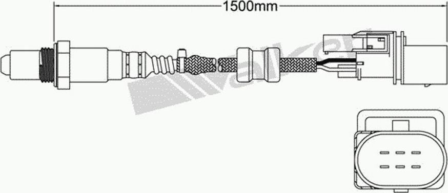 Walker 250-25008 - Лямбда-зонд, датчик кисню autozip.com.ua