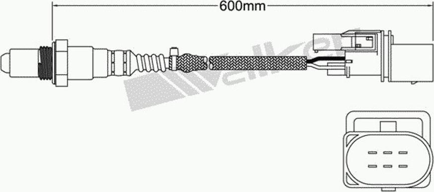 Walker 250-25002 - Лямбда-зонд, датчик кисню autozip.com.ua