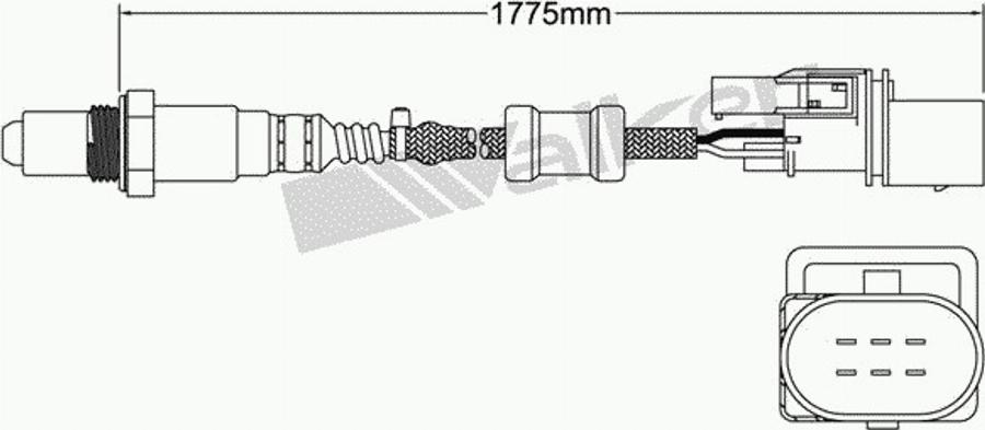 Walker 25025020 - Лямбда-зонд, датчик кисню autozip.com.ua