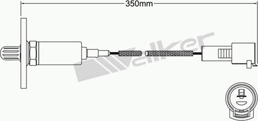 Walker 250-21051 - Лямбда-зонд, датчик кисню autozip.com.ua