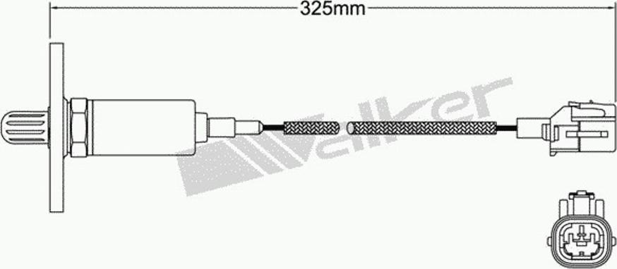 Walker 250-21053 - Лямбда-зонд, датчик кисню autozip.com.ua