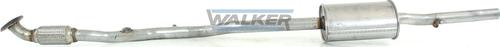 Walker 25257 - Середній глушник вихлопних газів autozip.com.ua