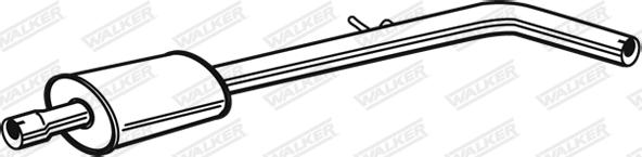 Walker 21415 - Середній глушник вихлопних газів autozip.com.ua