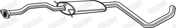 Walker 21314 - Середній глушник вихлопних газів autozip.com.ua