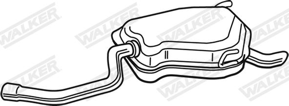 Walker 21379 - Глушник вихлопних газів кінцевий autozip.com.ua