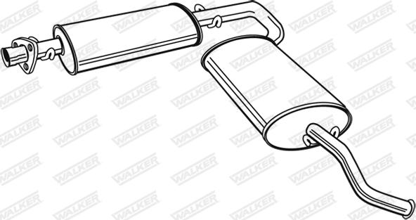 Walker 23647 - Глушник вихлопних газів кінцевий autozip.com.ua
