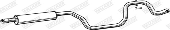 Walker 23057 - Середній глушник вихлопних газів autozip.com.ua