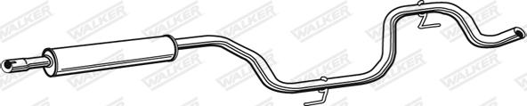 Walker 23035 - Середній глушник вихлопних газів autozip.com.ua