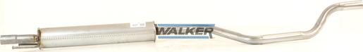 Walker 23122 - Середній глушник вихлопних газів autozip.com.ua