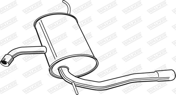 Walker 23260 - Глушник вихлопних газів кінцевий autozip.com.ua