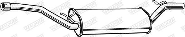 Walker 23211 - Глушник вихлопних газів кінцевий autozip.com.ua