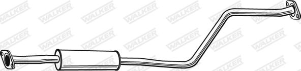 Walker 22451 - Середній глушник вихлопних газів autozip.com.ua