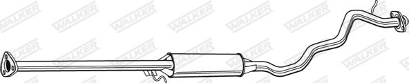 Walker 22457 - Середній глушник вихлопних газів autozip.com.ua