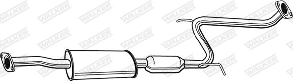 Walker 22638 - Середній глушник вихлопних газів autozip.com.ua