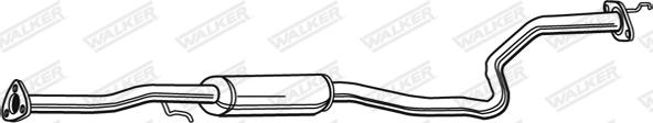 Walker 22042 - Середній глушник вихлопних газів autozip.com.ua