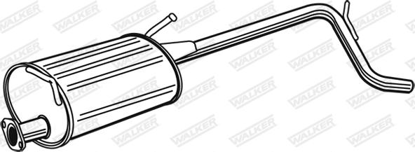 Walker 22009 - Середній глушник вихлопних газів autozip.com.ua