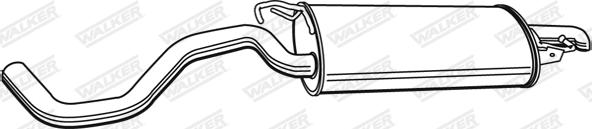 Walker 22006 - Глушник вихлопних газів кінцевий autozip.com.ua