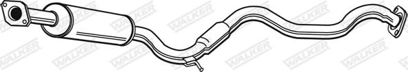 Walker 22187 - Середній глушник вихлопних газів autozip.com.ua