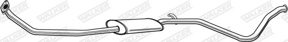 Walker 22871 - Середній глушник вихлопних газів autozip.com.ua