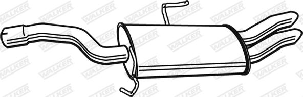Walker 22286 - Глушник вихлопних газів кінцевий autozip.com.ua