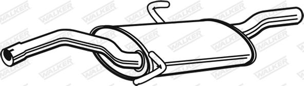 Walker 22791 - Глушник вихлопних газів кінцевий autozip.com.ua
