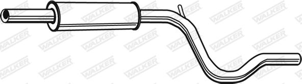 Walker 22758 - Середній глушник вихлопних газів autozip.com.ua