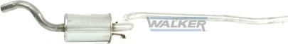 Walker 70140 - Середній глушник вихлопних газів autozip.com.ua