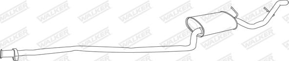 Walker 70122 - Глушник вихлопних газів кінцевий autozip.com.ua