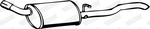 Walker 70304 - Глушник вихлопних газів кінцевий autozip.com.ua