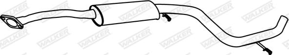 Walker 70205 - Середній глушник вихлопних газів autozip.com.ua