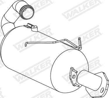 Walker 73344 - Сажі / частковий фільтр, система вихлопу ОГ autozip.com.ua