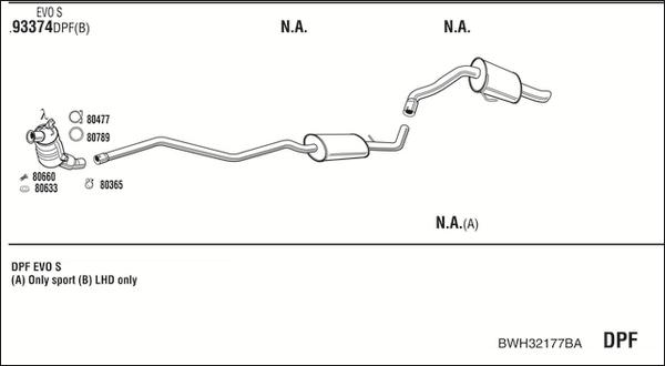 Walker BWH32177BA - Система випуску ОГ autozip.com.ua