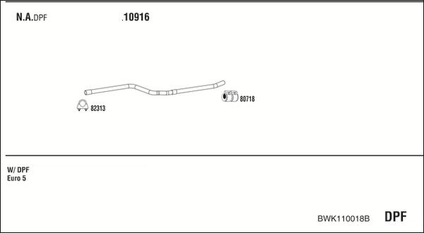 Walker BWK110018B - Система випуску ОГ autozip.com.ua