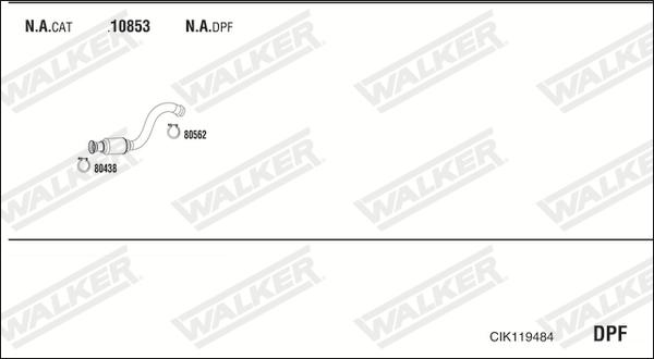 Walker CIK119484 - Система випуску ОГ autozip.com.ua