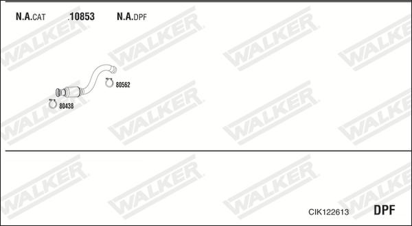 Walker CIK122613 - Система випуску ОГ autozip.com.ua
