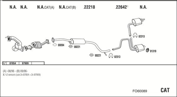 Walker FO60089 - Система випуску ОГ autozip.com.ua